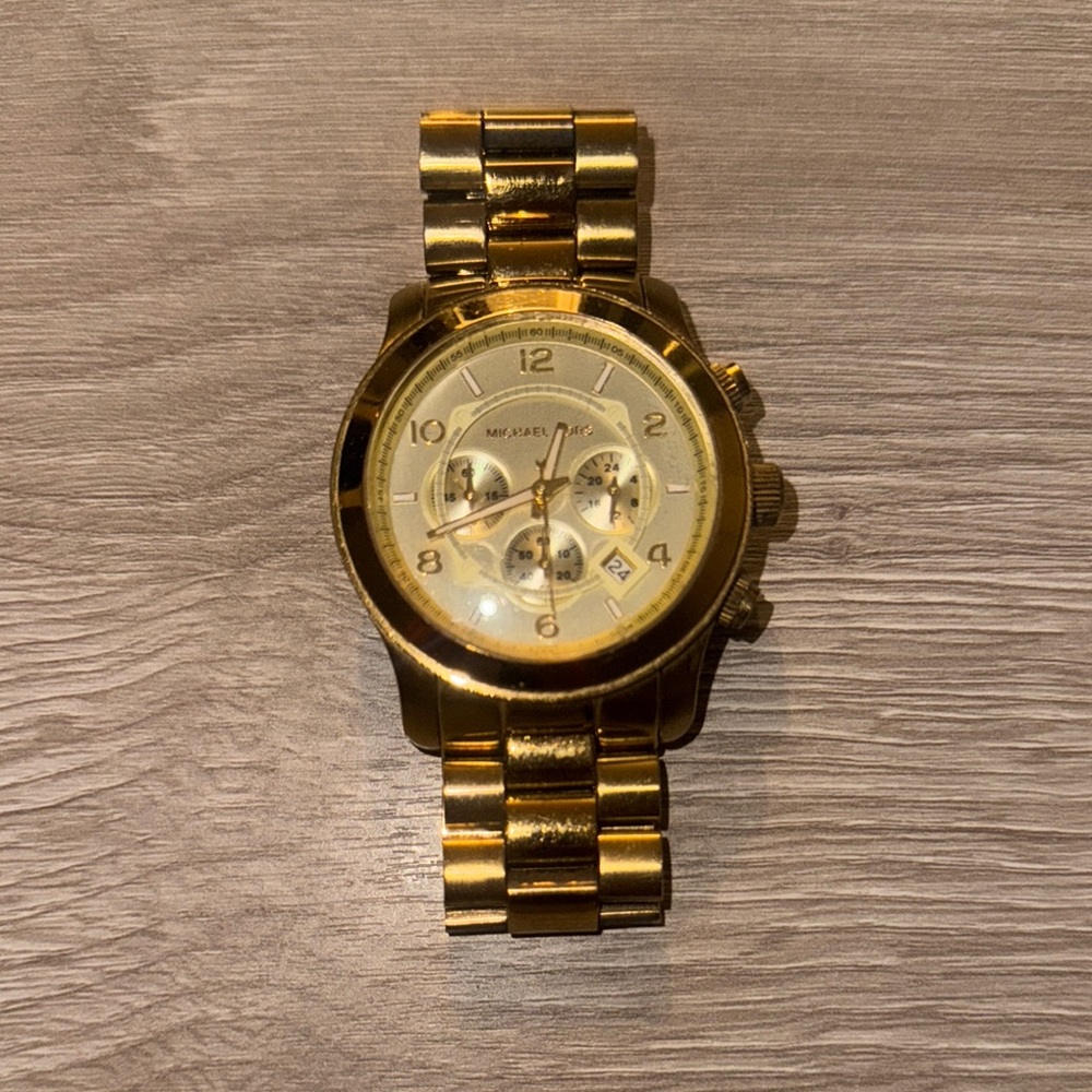Michael Kors Gold Oversized Watch